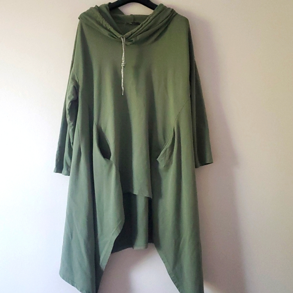Cardigan M made in Italy green - size M